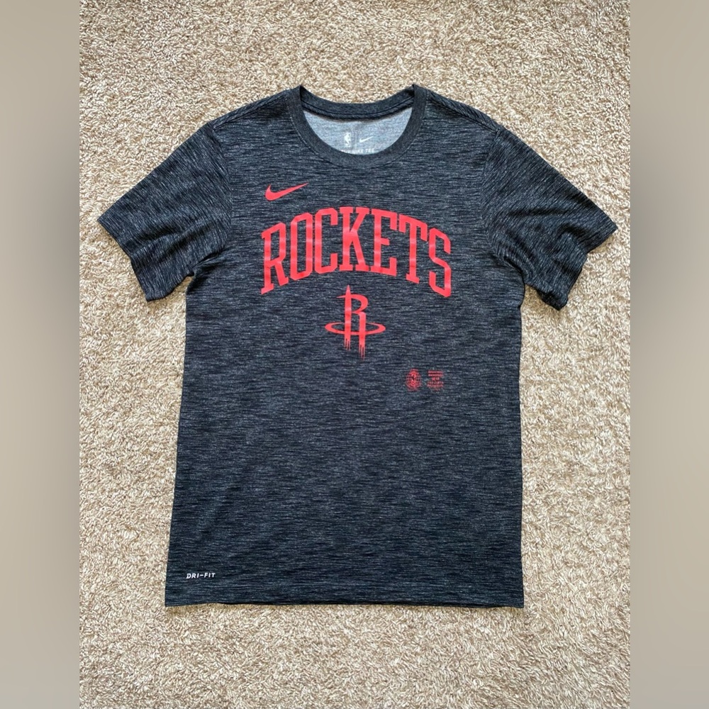 Nike Houston Rockets NBA Dri-FIT Velocity Practice Basketball T-Shirt‎ Men SMALL